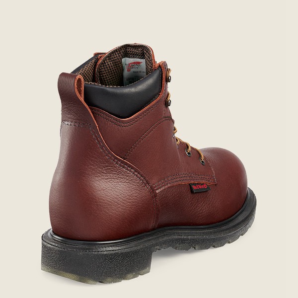 Red Wing Safety Boots Supersole® 2.0 - 6-inch Waterproof Csa Toe - Burgundy - Mens PVR187953